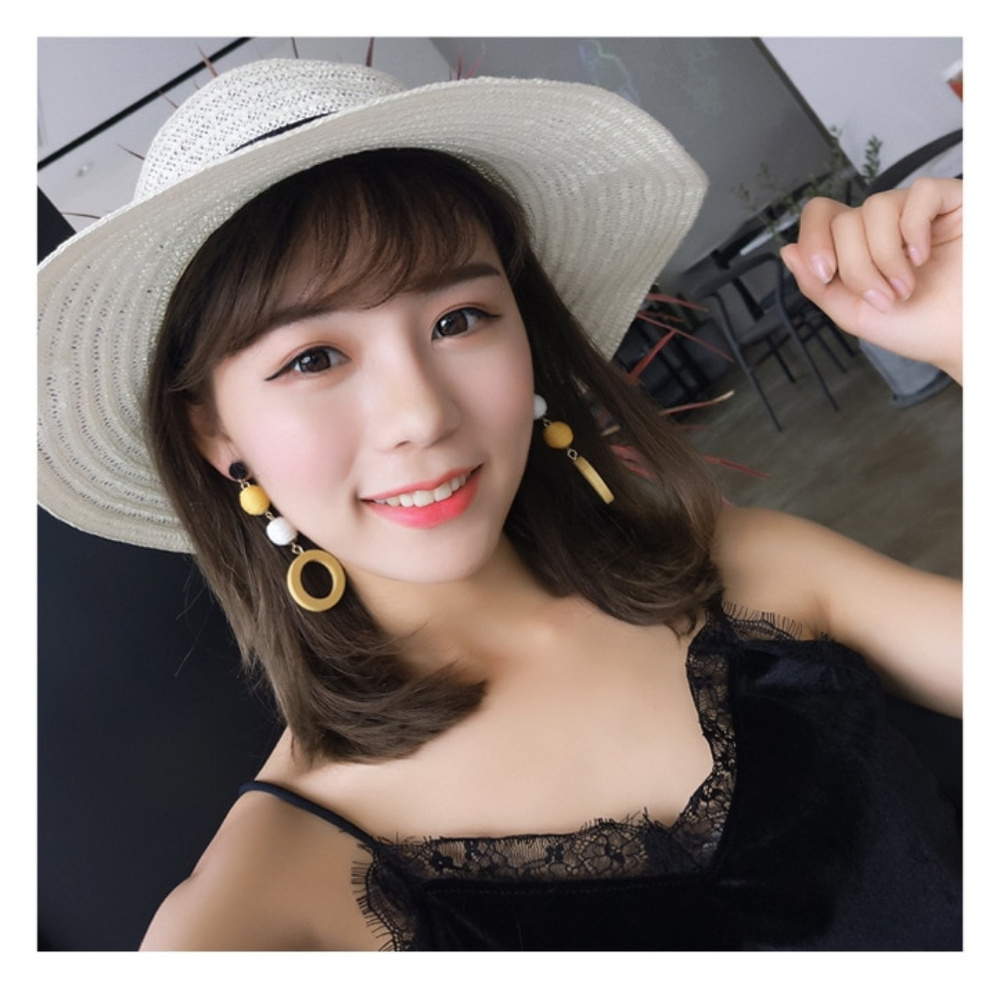 Unique summer boho rope ball Earrings jewelry